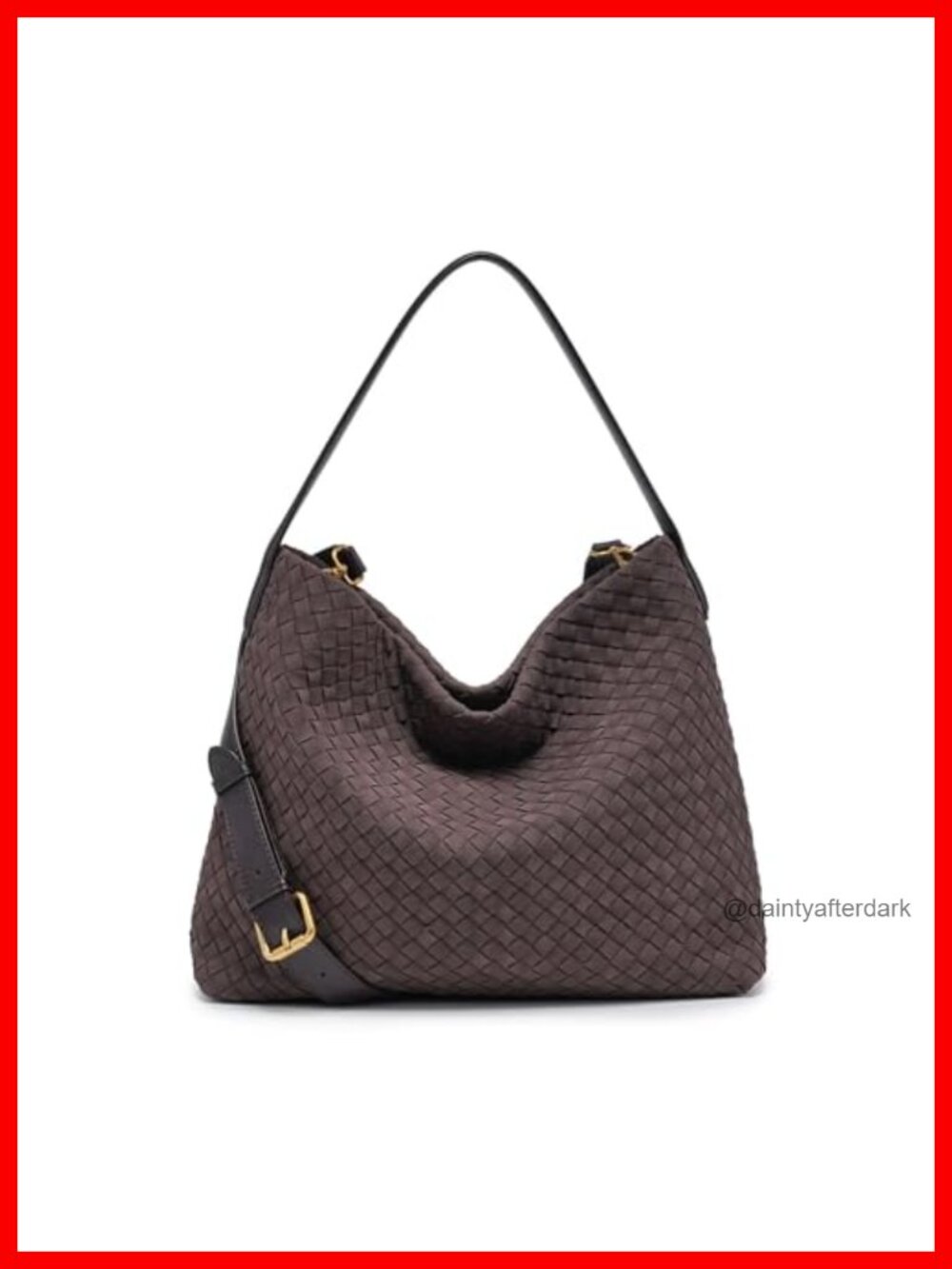 Suede Woven Tote Bag Braided Handbag Shoulder Purse Large Hobo Satchel
